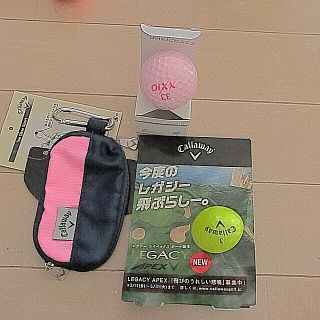 キャロウェイゴルフ(Callaway Golf)のちい様☆新品☆キャロウェイミニポーチ、ボール２個(その他)