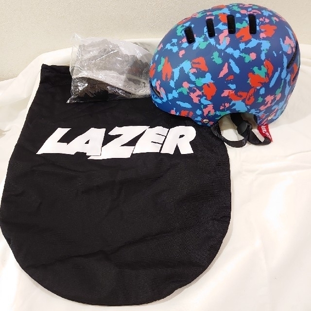 LAZER(レイザー)のKIPLING LAZER コラボ ヘルメット キッズ サイズ スポーツ/アウトドアの自転車(その他)の商品写真