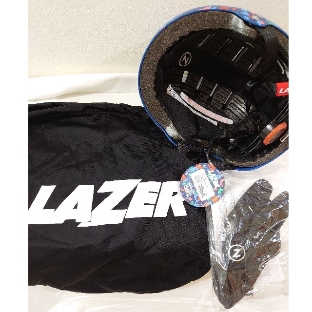 LAZER(レイザー)のKIPLING LAZER コラボ ヘルメット キッズ サイズ スポーツ/アウトドアの自転車(その他)の商品写真