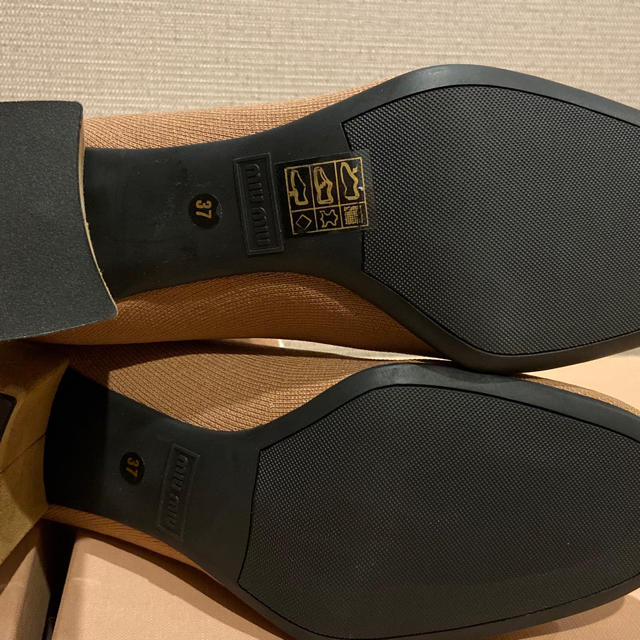miumiu(ミュウミュウ)の新品 ミュウミュウ  miumiu ソックスブーツ キャメル ブラウン レディースの靴/シューズ(ブーツ)の商品写真