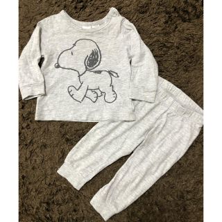 ザラキッズ(ZARA KIDS)のH&M パジャマ　セットアップ　70サイズ(パジャマ)