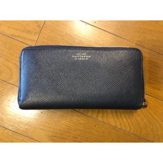 スマイソン(Smythson)の【SMYTHON】スマイソン　紺　長財布(財布)