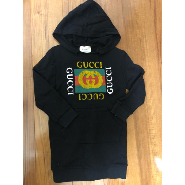 Gucci(グッチ)のGUCCIキッズ、パーカーワンピース キッズ/ベビー/マタニティのキッズ服女の子用(90cm~)(ワンピース)の商品写真