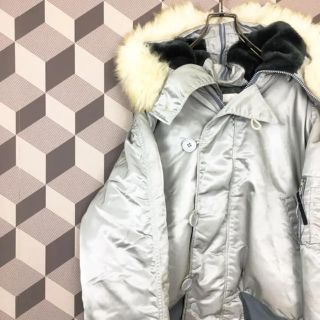ALPHA INDUSTRIES - N-2B フライトジャケット シルバー ma1の通販|ラクマ ALPHA INDUSTRIES - N-2B フライトジャケット シルバー ma1の通販|ラクマ