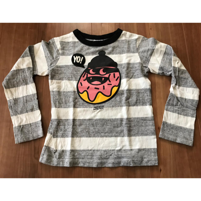 BREEZE(ブリーズ)の⭐️BREEZE☆ストライプ柄ロングTシャツ キッズ/ベビー/マタニティのキッズ服男の子用(90cm~)(Tシャツ/カットソー)の商品写真