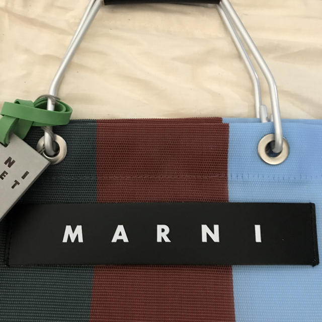 Marni(マルニ)のマルニフラワーカフェストライプバッグ レディースのバッグ(トートバッグ)の商品写真
