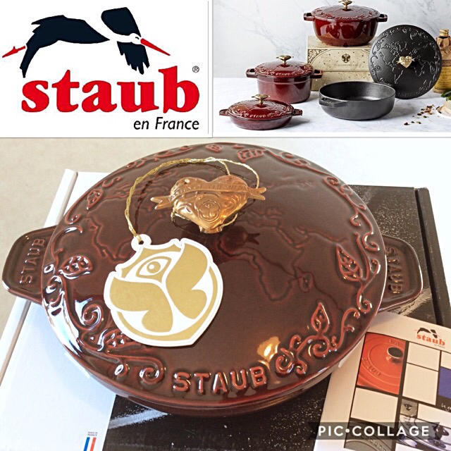 STAUB(ストウブ)のストウブSTAUBトゥモローランド限定コラボラウンドプレート２０ｃｍ正規品保証付 インテリア/住まい/日用品のキッチン/食器(鍋/フライパン)の商品写真