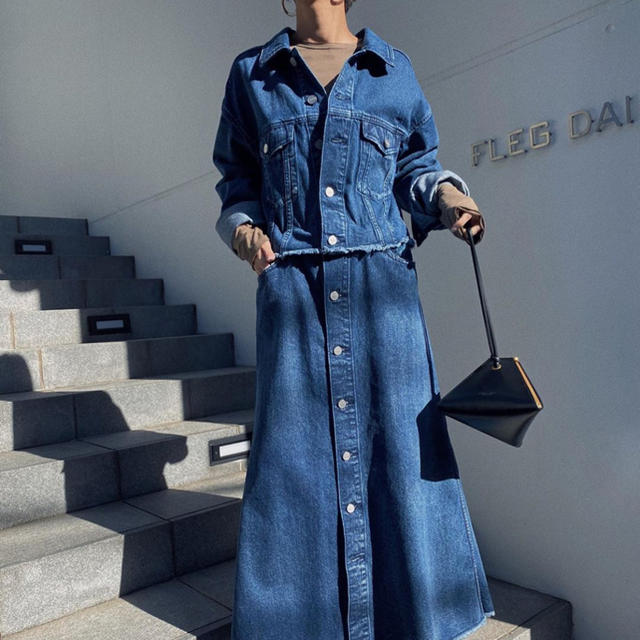 4WAY DENIM DRESS COAT アメリ　新品未使用　デニムワンピース