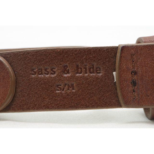 【BE-9】sass&bide サス＆バイド トライアングルソース ベルト レディースのファッション小物(ベルト)の商品写真