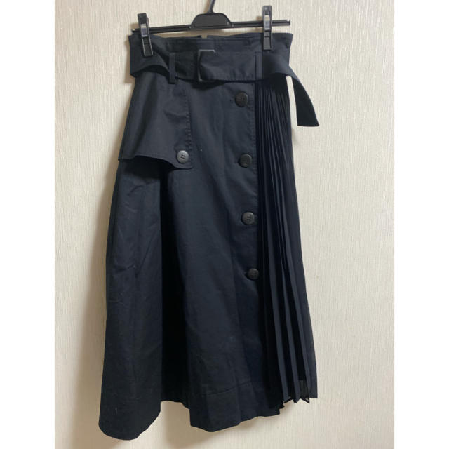 SNIDEL(スナイデル)のSNIDEL♡スイッチングトレンチプリーツスカート レディースのスカート(ひざ丈スカート)の商品写真