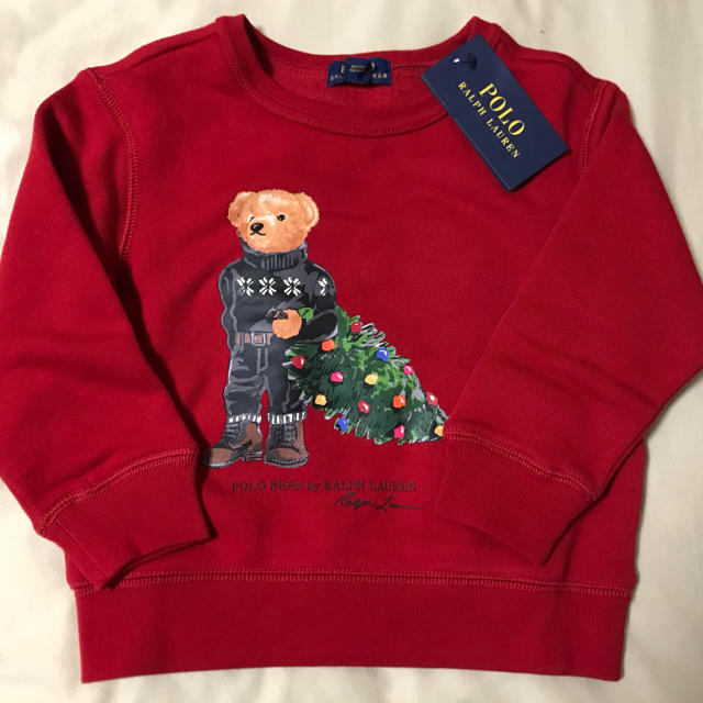 POLO RALPH LAUREN(ポロラルフローレン)のラルフローレン ポロベア トレーナー 赤 正規品 キッズ/ベビー/マタニティのキッズ服男の子用(90cm~)(ニット)の商品写真