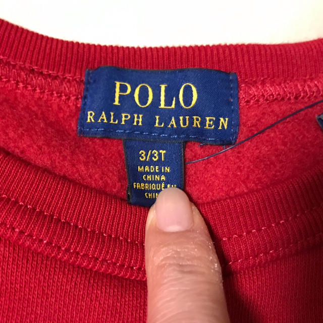 POLO RALPH LAUREN(ポロラルフローレン)のラルフローレン ポロベア トレーナー 赤 正規品 キッズ/ベビー/マタニティのキッズ服男の子用(90cm~)(ニット)の商品写真