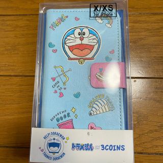 ドラえもん　3COINS iPhoneケース X XS用(iPhoneケース)