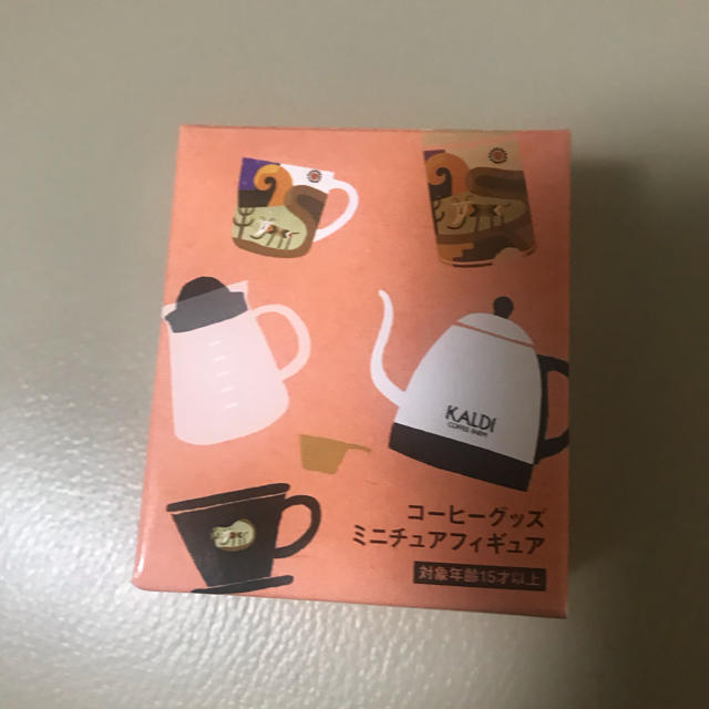 KALDI(カルディ)のKALDI コーヒーグッズミニチュアフィギュア/電気コーヒーポット ハンドメイドのおもちゃ(ミニチュア)の商品写真