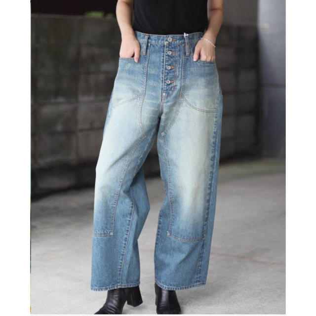 Double Knee Faded Selvedge Denim Pants 2-www.steffen.com.br