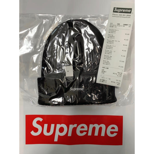 Supreme Overdyed Ribbed Beanie  黒