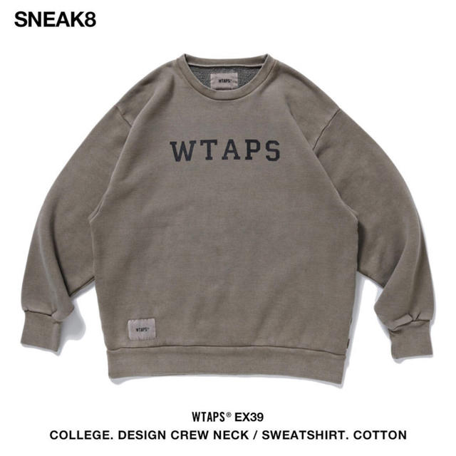 WTAPS COLLEGE DESIGN CREW NECK