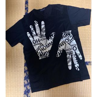 コムデギャルソンオムプリュス(COMME des GARCONS HOMME PLUS)の美品☆コムデギャルソンオム☆手型ブラックTシャツ(Tシャツ/カットソー(半袖/袖なし))