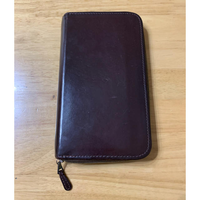WHITEHOUSE COX ブライドルレザー製長財布 ラウンドファスナー 茶 www ...