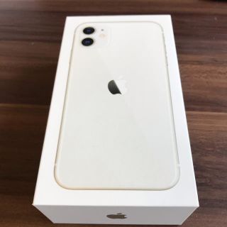 アップル(Apple)のiPhone11 simフリー　ホワイト(スマートフォン本体)