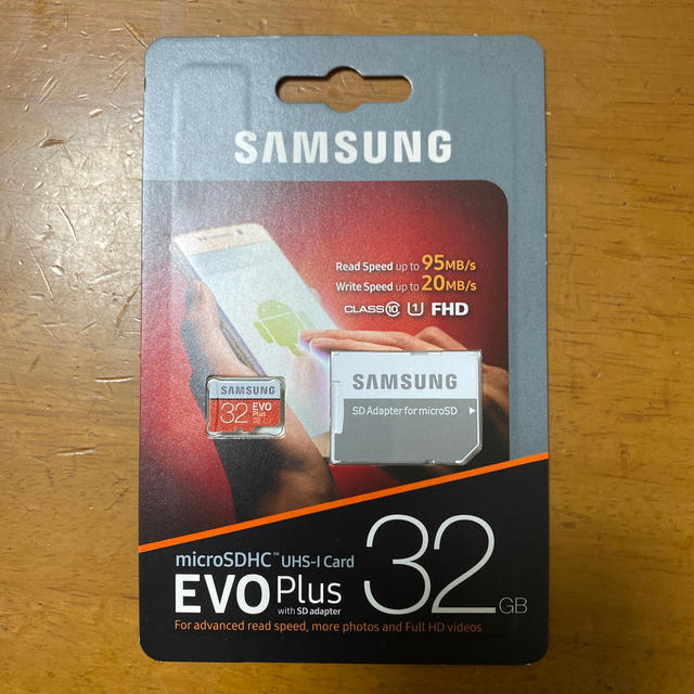 SAMSUNG(サムスン)のmicroSDHC EVO Plus 32GB class10 スマホ/家電/カメラのスマホ/家電/カメラ その他(その他)の商品写真
