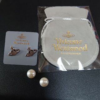 ヴィヴィアンウエストウッド(Vivienne Westwood)の【新品♡2way】Vivienne Westwood パールキャッチピアス(ピアス)