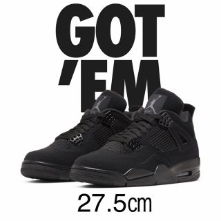 ナイキ(NIKE)のNIKE AIR JORDAN 4  BLACK CAT (スニーカー)