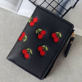 🍒さくらんぼ🍒 財布 サクランボ 二つ折り財布 レディース サイフ 🍒(財布)