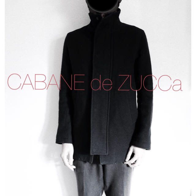 CABANE de ZUCCa(カバンドズッカ)の◆CABANE de ZUCCa ズッカ　美シルエットハイネックコート　ブラック メンズのジャケット/アウター(その他)の商品写真