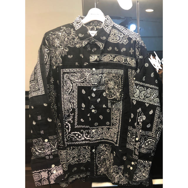 sacai(サカイ)のmiyagihidetaka ミヤギヒデタカ BLACK  黒 バンダナ シャツ メンズのトップス(シャツ)の商品写真