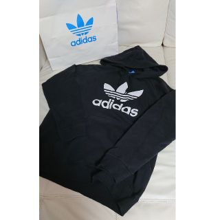 アディダス(adidas)のadidas originals パーカー 黒 アディダスオリジナルスー(パーカー)