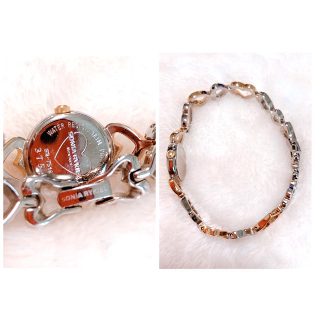 SONIA RYKIEL - 【SONIA RYKIEL】ハートベルト腕時計 美品 電池 SONIA RYKIEL - 【SONIA RYKIEL】ハートベルト腕時計 美品 電池