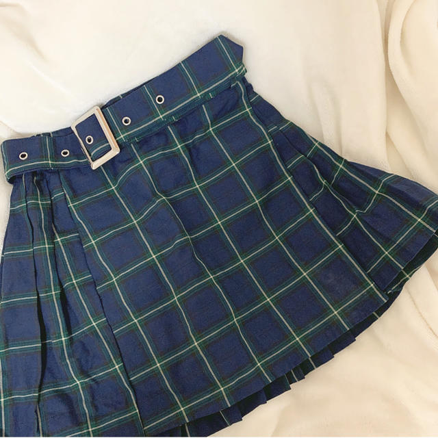 Lochie(ロキエ)のチェック　プリーツ　スカート レディースのスカート(ミニスカート)の商品写真