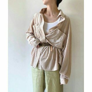 トゥデイフル(TODAYFUL)の【美品】TODAYFUL シアーコーデュロイシャツ トゥデイフル 春ブラウス(シャツ/ブラウス(長袖/七分))