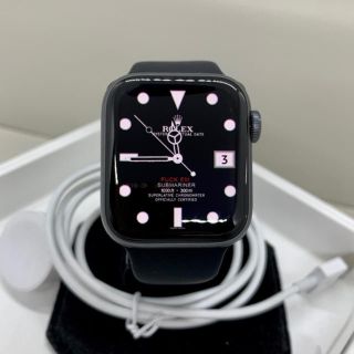 アップルウォッチ(Apple Watch)の【良品】Apple Watch Series 4 GPS 40mm 希少グレイ(腕時計(デジタル))