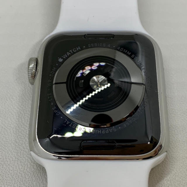 Apple Watch(アップルウォッチ)の【良品・送料込み】Applewatch4 GPS セルラー ステンレススチール メンズの時計(腕時計(デジタル))の商品写真