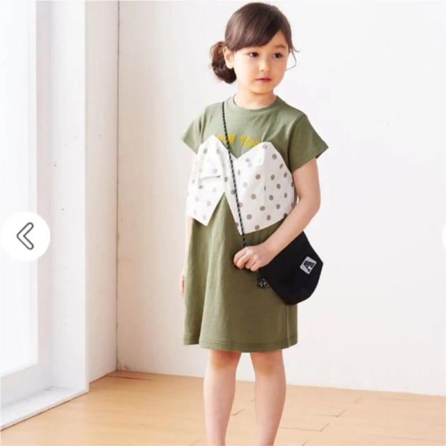 BREEZE(ブリーズ)の新品 BREEZE ビスチェ付きワンピース ホワイト 110cm キッズ/ベビー/マタニティのキッズ服女の子用(90cm~)(ワンピース)の商品写真