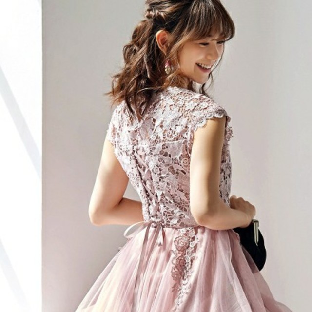 【新品】パーティードレス レディースのフォーマル/ドレス(ミディアムドレス)の商品写真