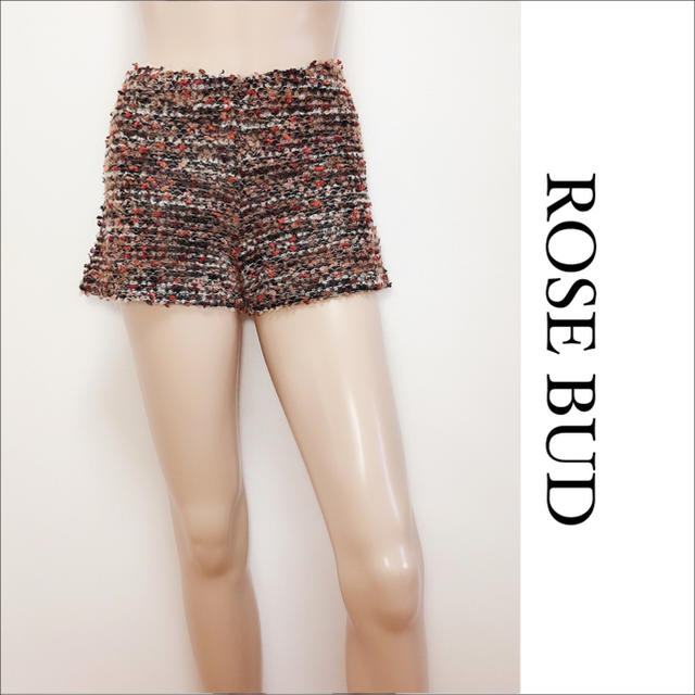 ROSE BUD(ローズバッド)のROSE BUD ミックスニット ショートパンツ♡ユナイテッドアローズ ザラ レディースのパンツ(ショートパンツ)の商品写真