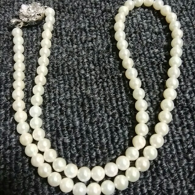 4.5ミリ本真珠ネックレス　ホワイト系