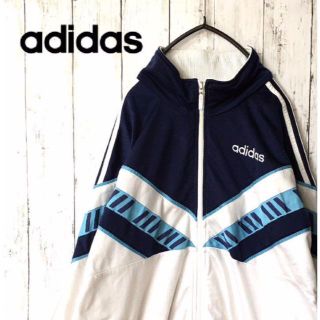 アディダス(adidas)の【希少☆古着】アディダス トラックジャケット ジャージ フルジップアップ 刺繍(ジャージ)