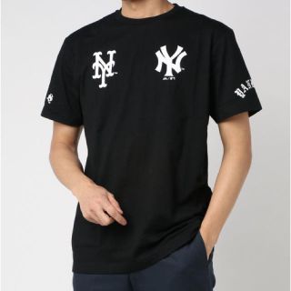 マジェスティック(Majestic)の専用★新品★MAJESTIC MLB NYロゴTシャツ ブラック サイズM(Tシャツ/カットソー(半袖/袖なし))