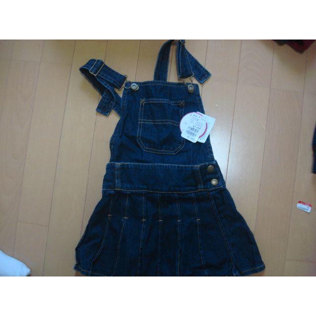 デニムのワンピース キッズ/ベビー/マタニティのキッズ服女の子用(90cm~)(ワンピース)の商品写真