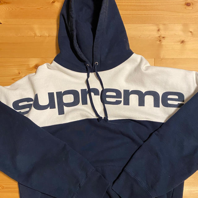 17aw supreme Blocked Hooded Sweatshirt