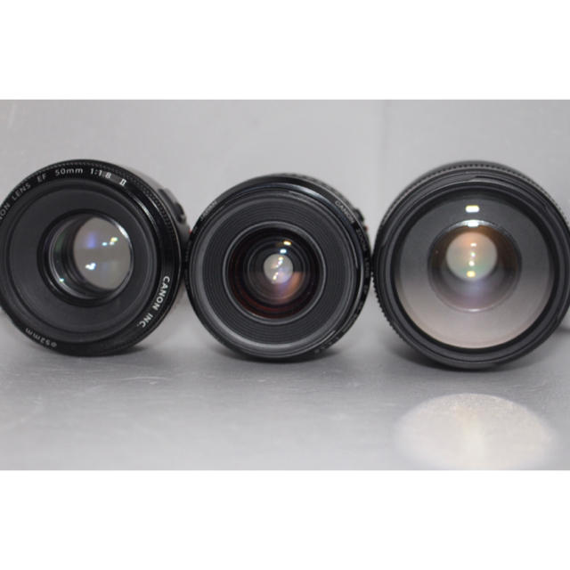 ボディキ Canon EOS 9000D 標準＆望遠＆単焦点トリプルレンズセットの通販 by