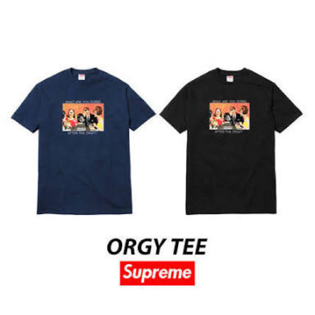 Supreme(シュプリーム)のsupreme 17ss orgy tee ブラック メンズのトップス(Tシャツ/カットソー(半袖/袖なし))の商品写真