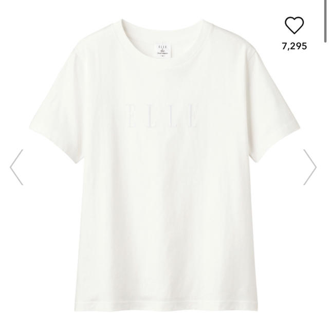GU(ジーユー)のGU elle ELLE コラボTシャツ レディースのトップス(Tシャツ(半袖/袖なし))の商品写真