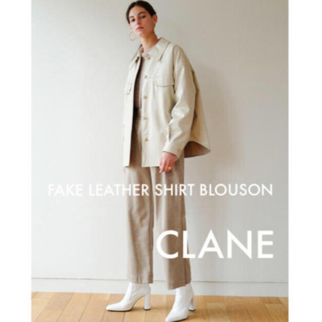 CLANE FAKE LEATHER SHIRT BLOUSON