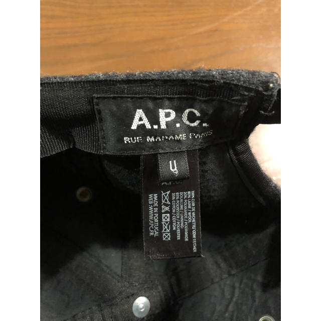 A.P.C(アーペーセー)のA.P.C. ウールキャップ メンズの帽子(キャップ)の商品写真