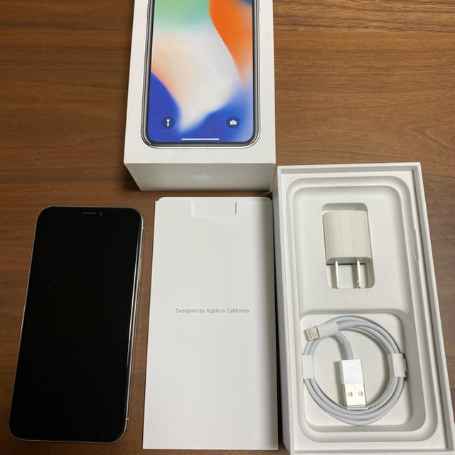 iPhone X silver 256GB SIMフリージャンク - スマートフォン本体